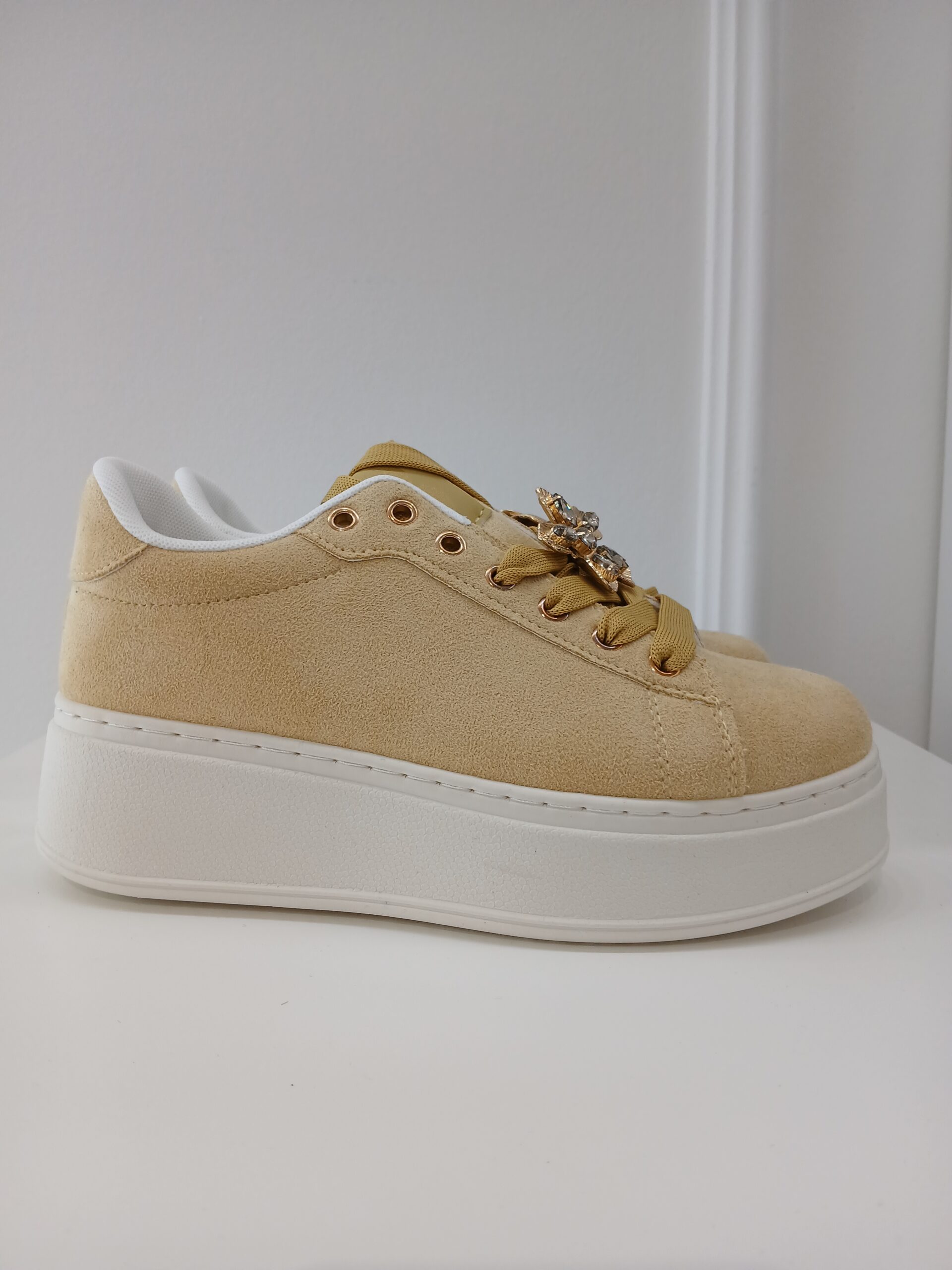 tuttobene_sarga_sneaker Tutto Bene sárga platform sneaker - Kép 1